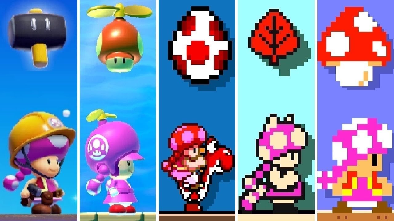 Super Mario Maker 2 - All Toadette Power-Ups