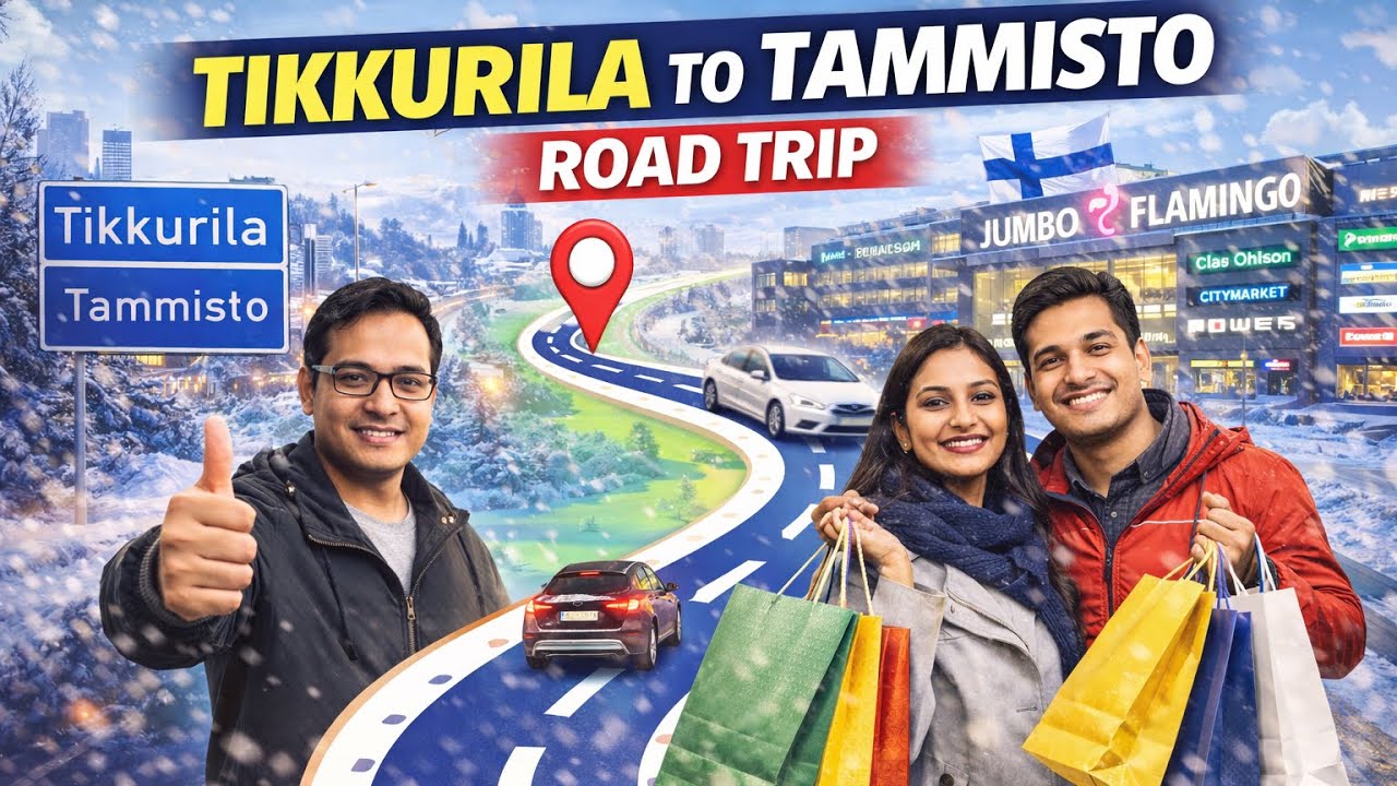Tikkurila to Tammisto Road Trip Jumbo Flamingo Shopping Centre 