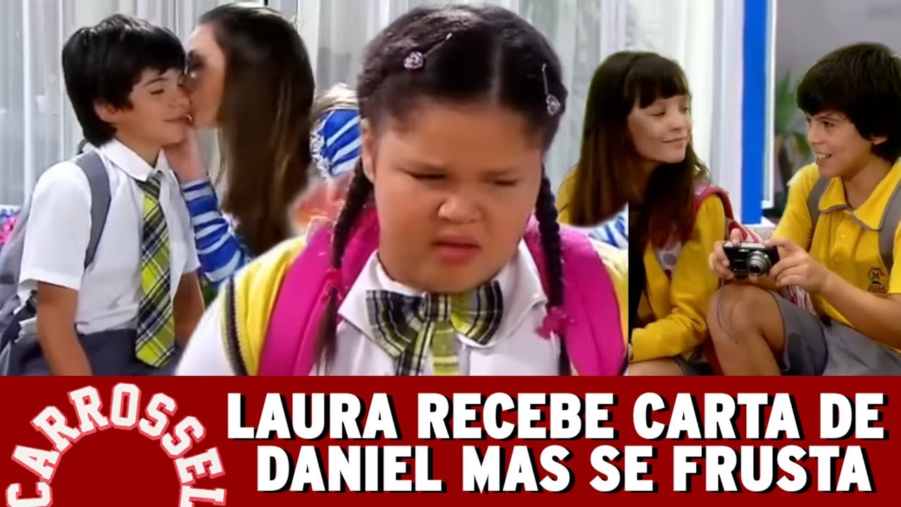 Laura recebe carta de amor de Daniel mas se frusta | Carrossel