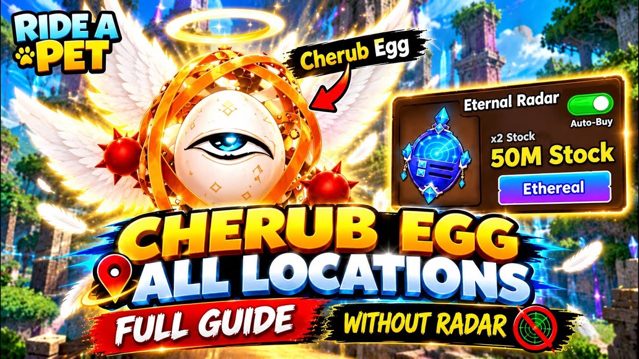 RIDE A PET ALL THE ETERNAL EGGS LOCATIONS 🔥 | FULL GUIDE | FASTEST WAY 😍 |