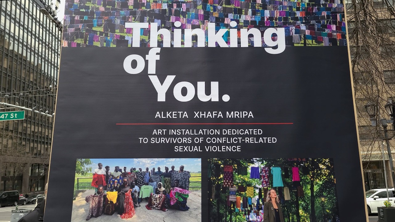 Art Installation “Thinking of You” by Alketa Xhafa Mripa NYC March 8 2026