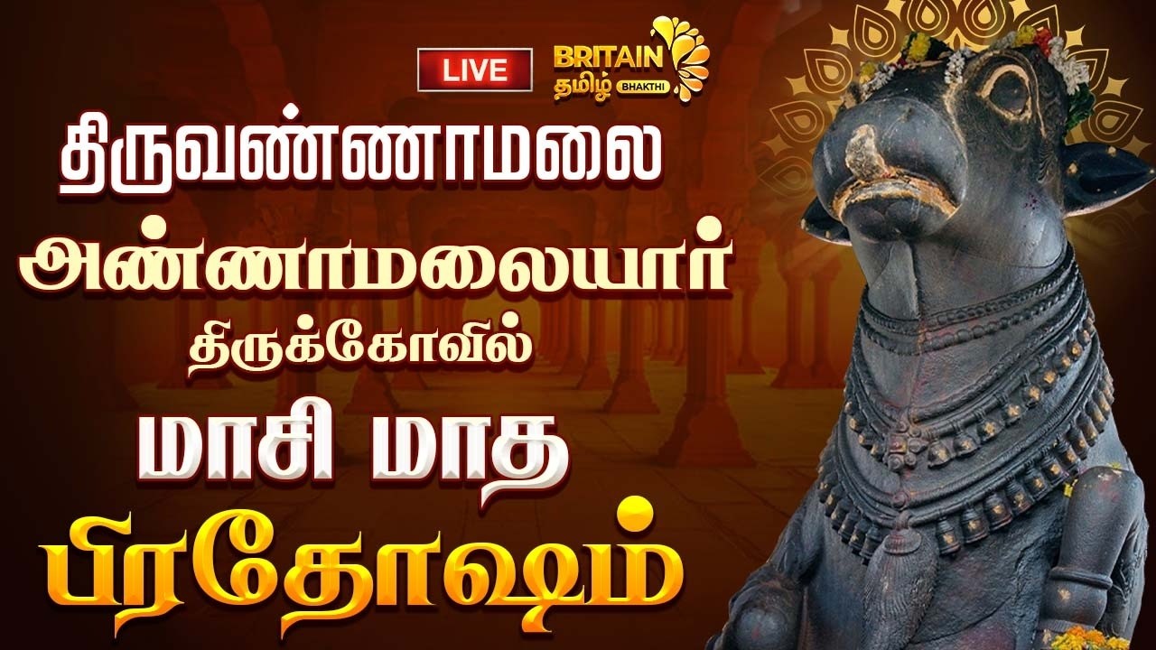 🔴LIVE - திருவண்ணாமலை - அண்ணாமலையார் திருக்கோயில் -  பிரதோஷம் | Thiruvannamalai Pradosham