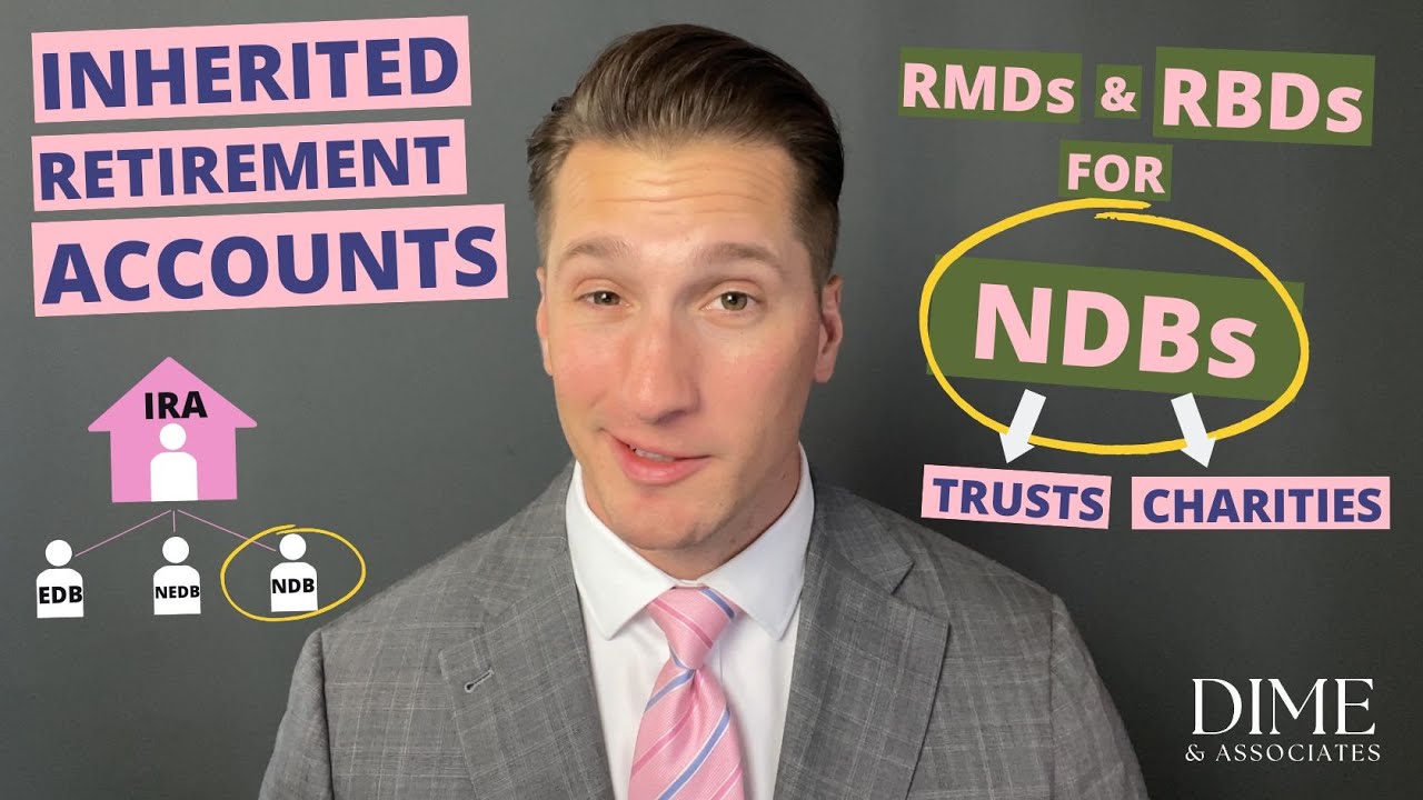 RMDs for NDBs (Non-Designated Beneficiaries) aka Trusts & Charities