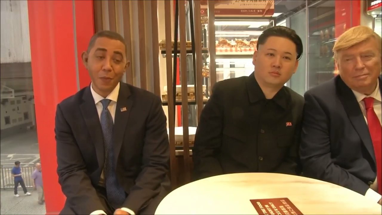 Obama & Trump  in Hong Kong