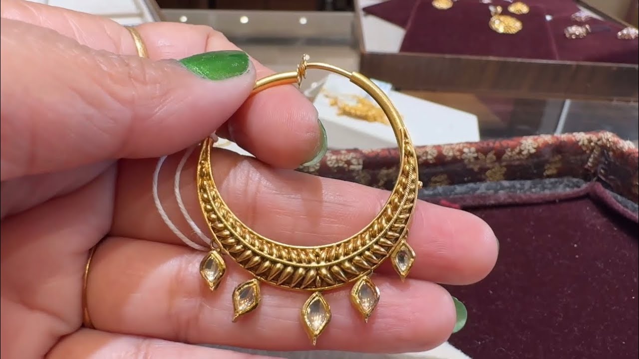 Tanishq 22k Bridal Nath Designs with Price/Bridal Jewellery/Gold Nath/Nose Pin/Nathni/imdeeya