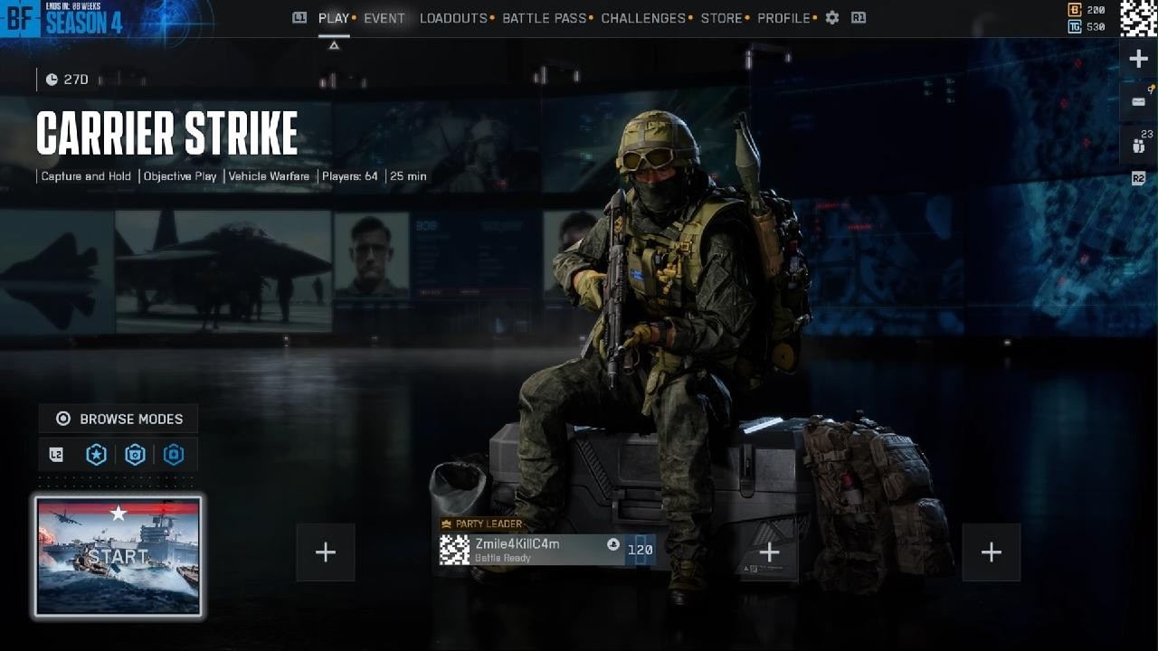 Battlefield 6 Carrier Strike Gameplay as Pilot
