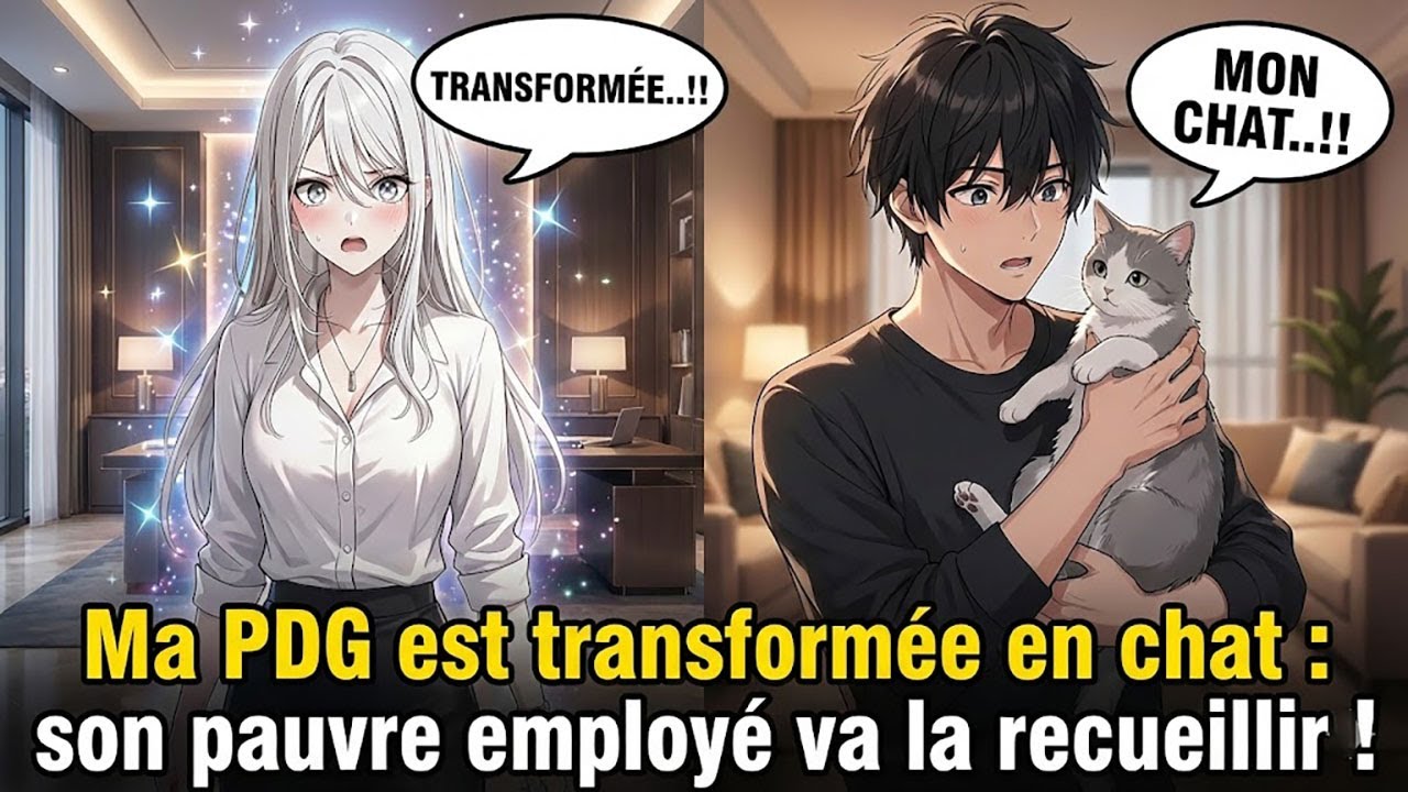 Ma PDG est transformée en chat  son pauvre employé va la recueillir !