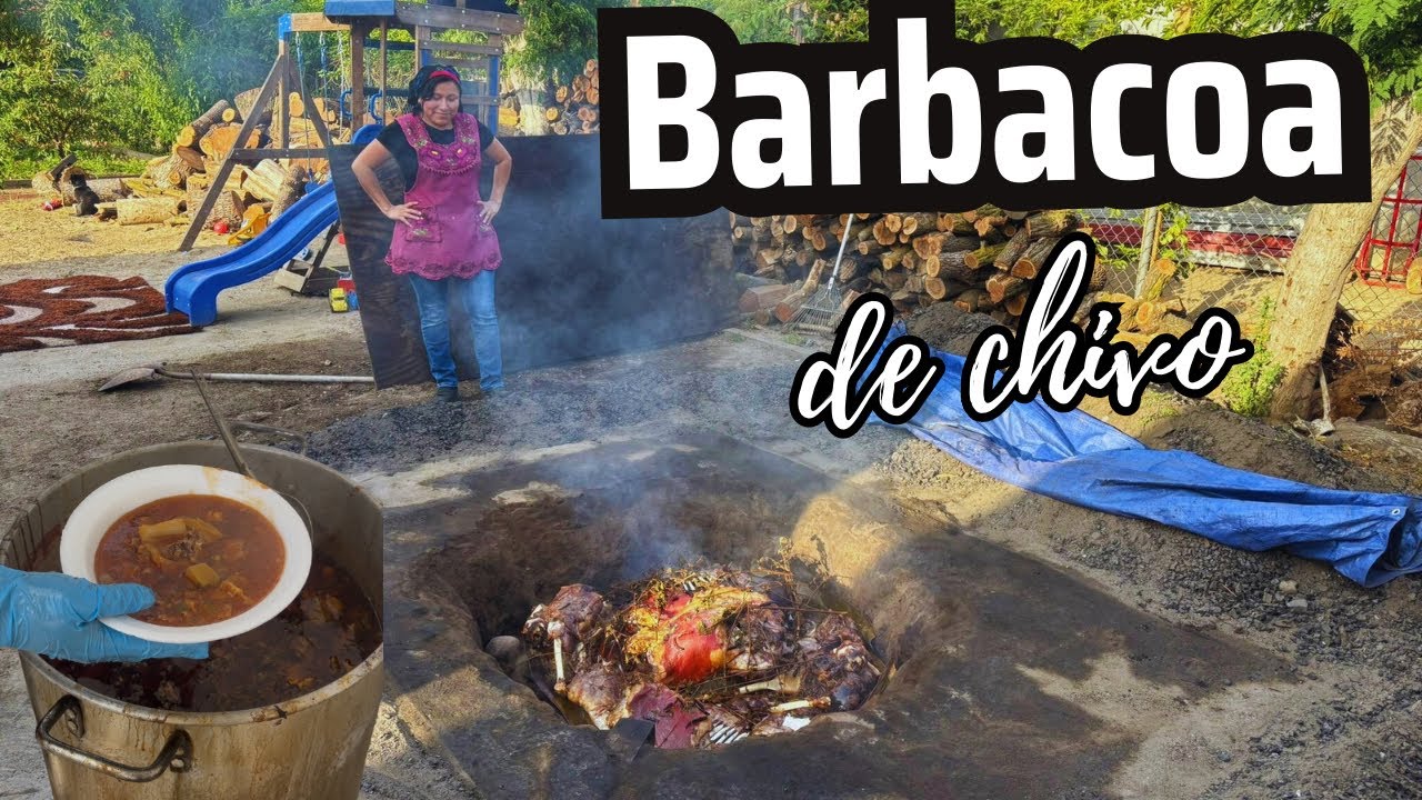 BARBACOA DE CHIVO EN HOYO DE TIERRA! AL ESTILO EJUTLA OAXACA!😋