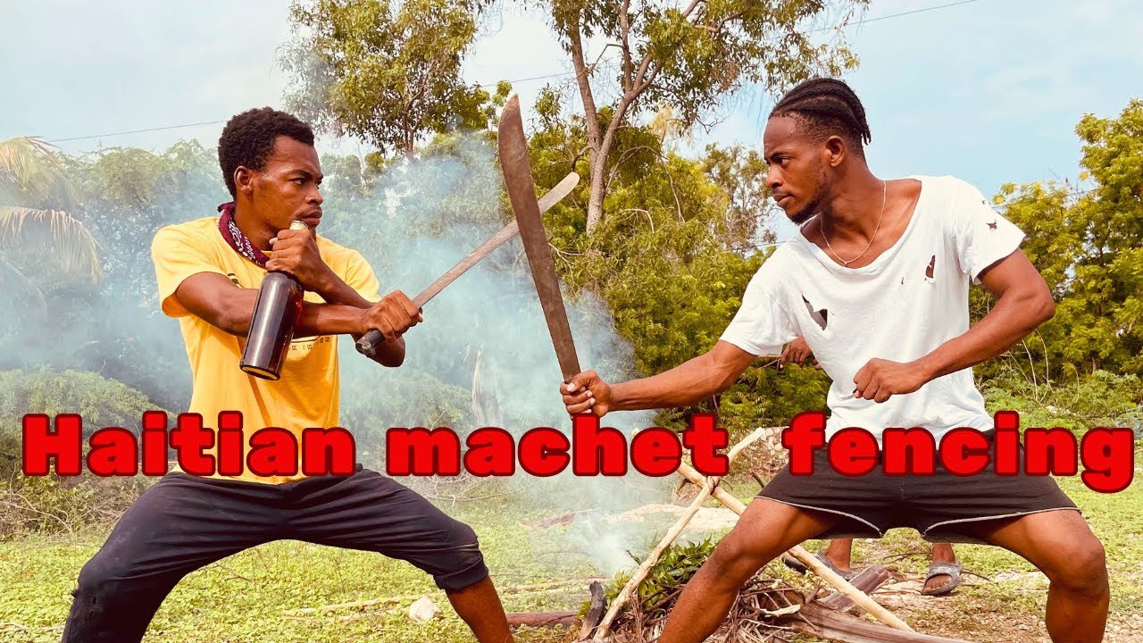 Haitian machete fencing Ralph vs Jack fight scene