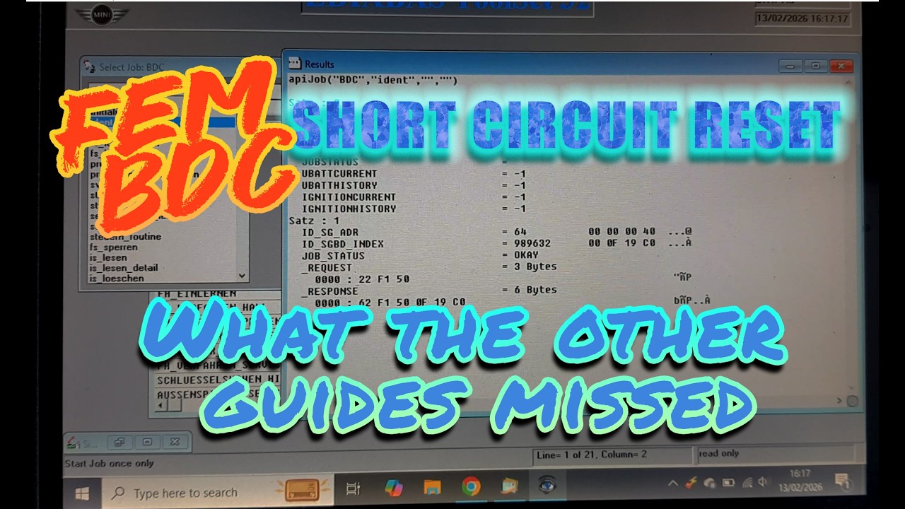 F Series BMW Short Circuit Reset