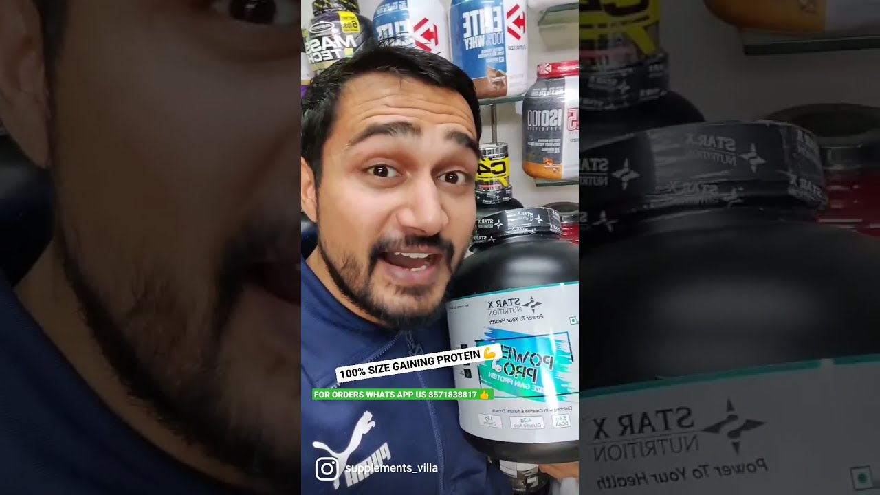 100% muscles size gaining protein jaldi dekho | StarXnutrition power pro protein | supplements villa