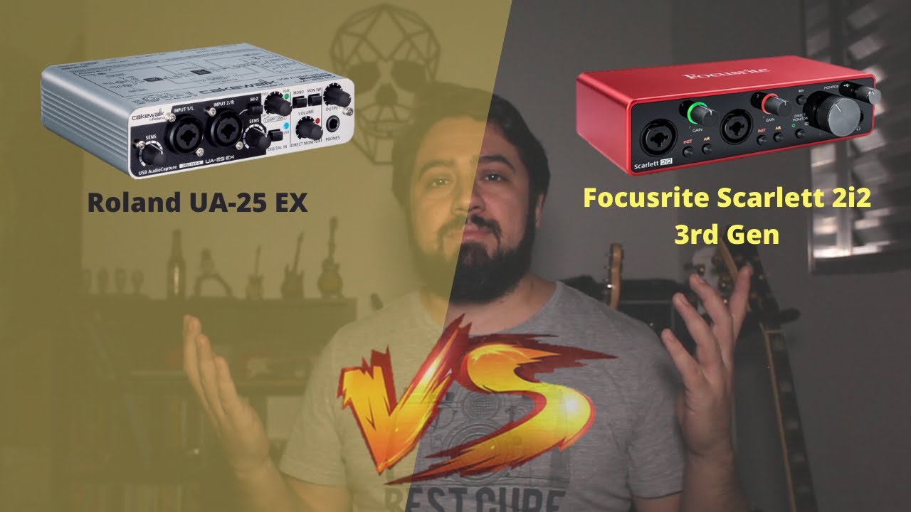 Focusrite Scarlett 2i2 3rd Gen X Roland UA-25 EX