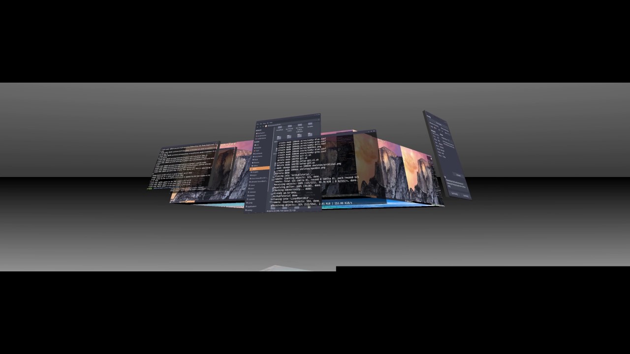 Linux Mint 18.1 xfce - compiz example - settings imported from mate