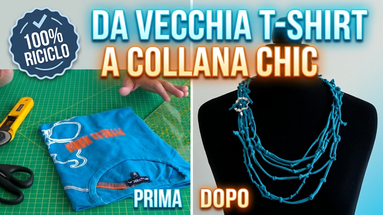 Collana a nodi da una tshirt