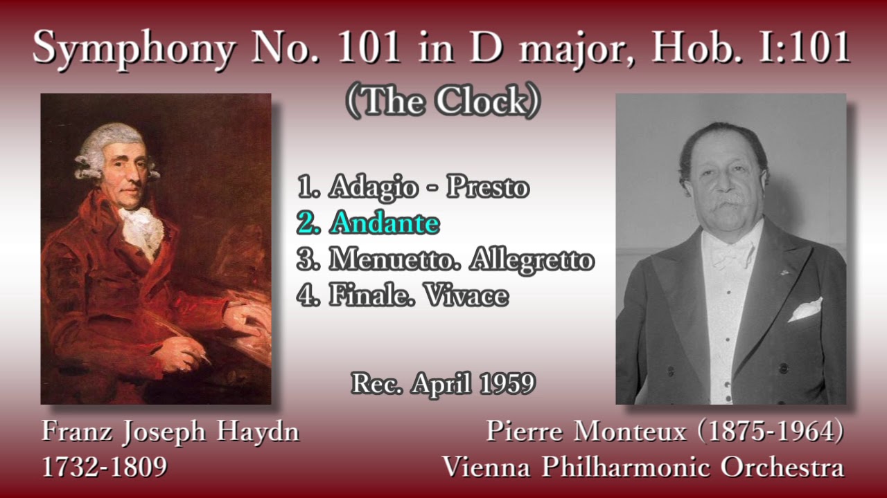 Haydn: Symphony No. 101, Monteux & VPO (1959) ハイドン 交響曲第101番 モントゥー