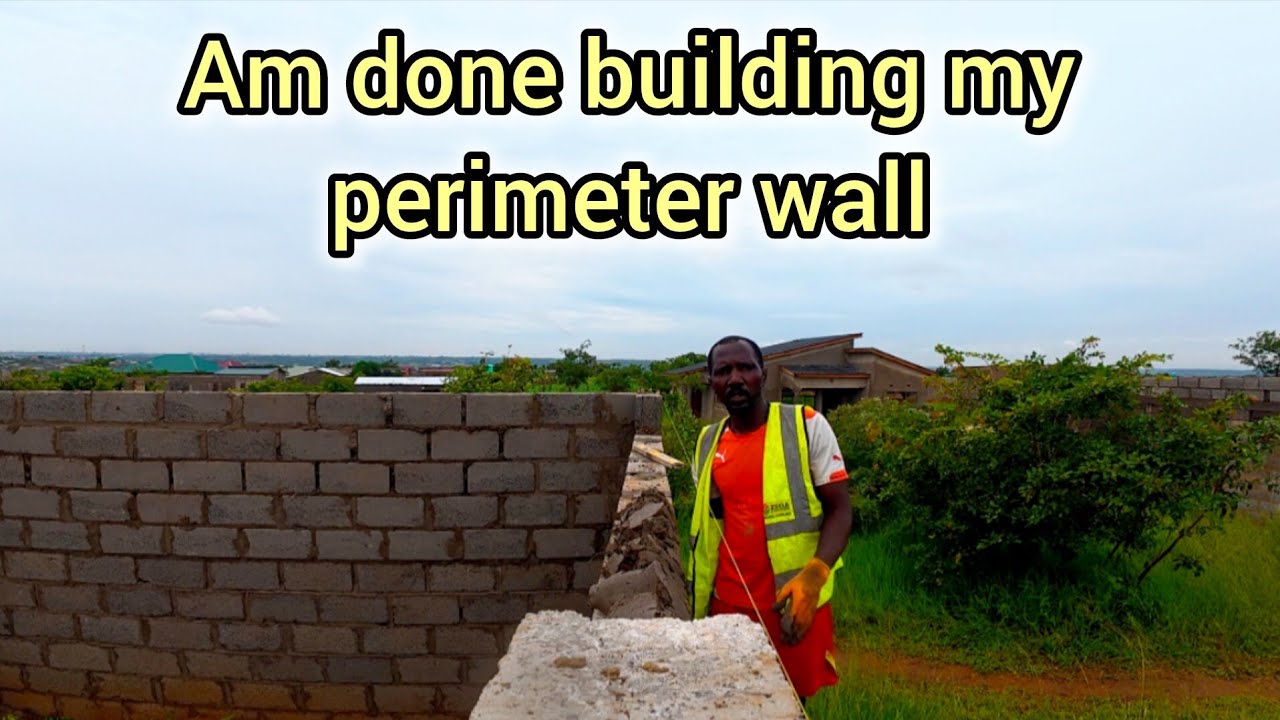 Am done Building my perimeter wall in my village in Lusaka Zambia 