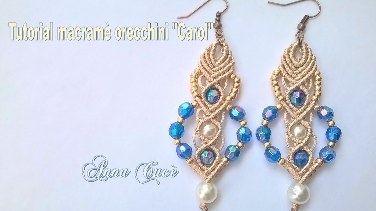 Tutorial macramè orecchini 