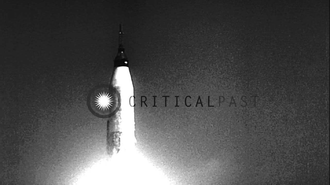 Missile failure as Atlas explodes, but capsules intact HD Stock Footage