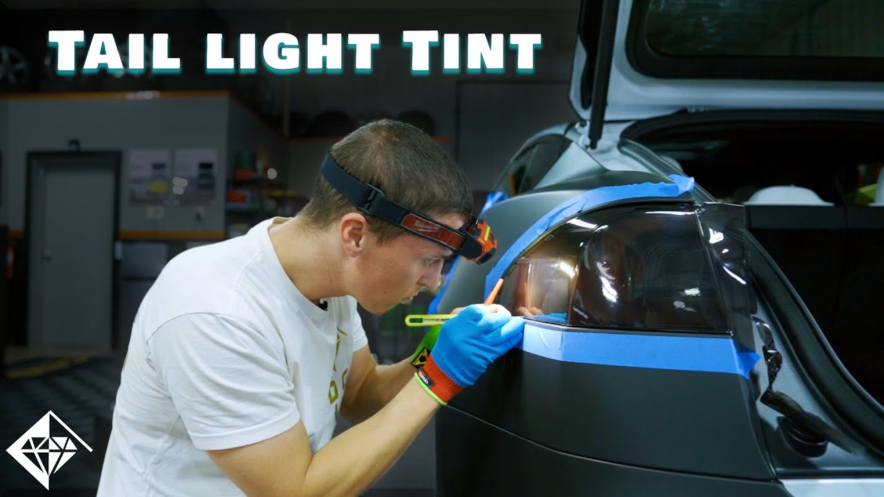 How to tint tail lights with Luxe film - Plaid Tesla Model S