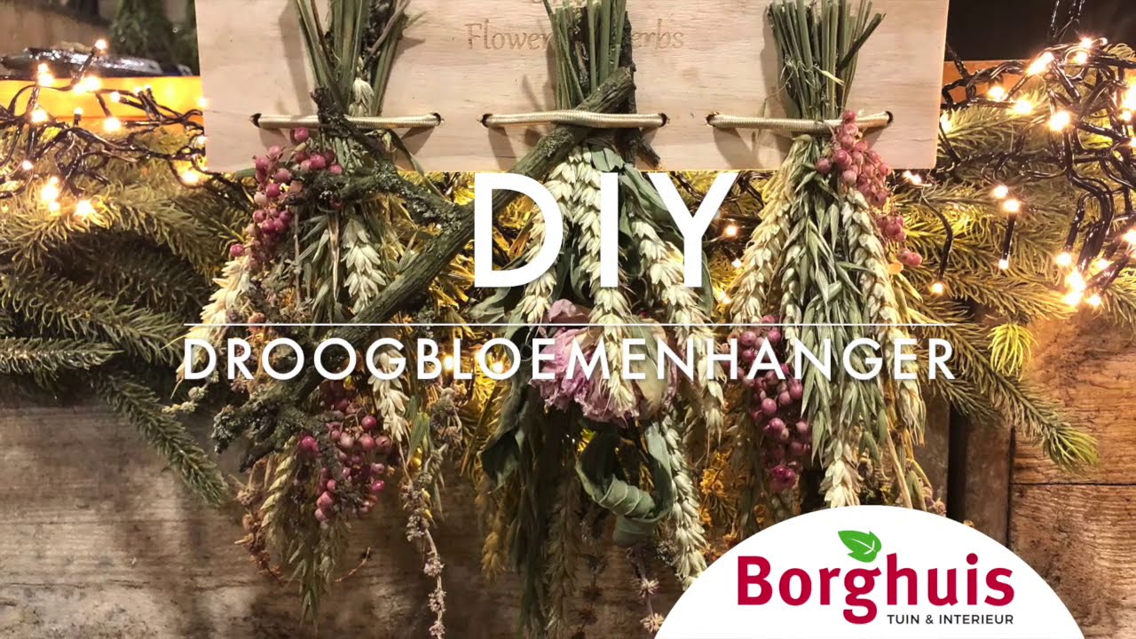 DIY | Droogbloemenhanger