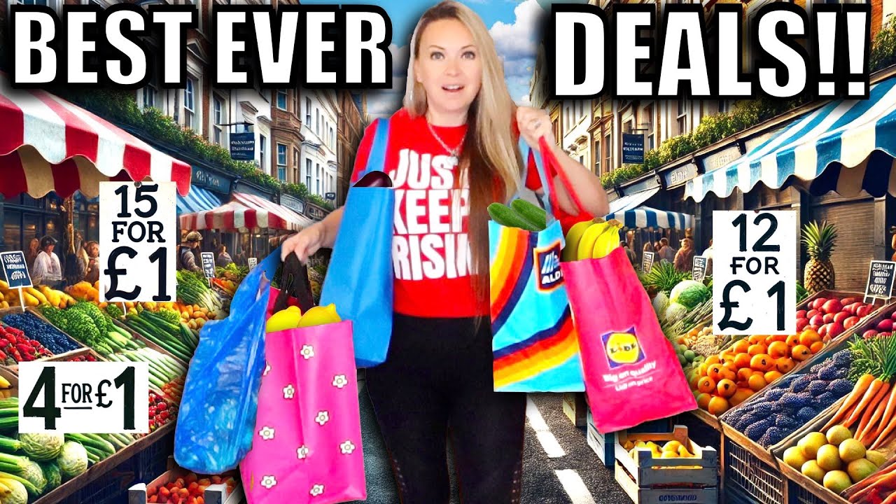 HOW MUCH can we BUY for £30 at LONDON'S oldest STREET MARKET! 🤔 HUGE food shopping haul