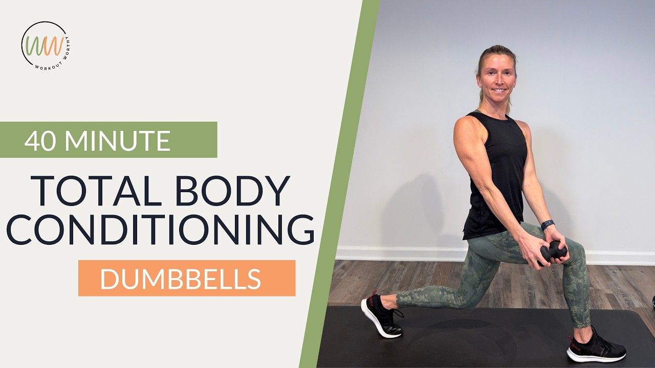 40-Min Total Body Conditioning Workout for Women Over 40 | Strength, Cardio & Core (No Burnout)