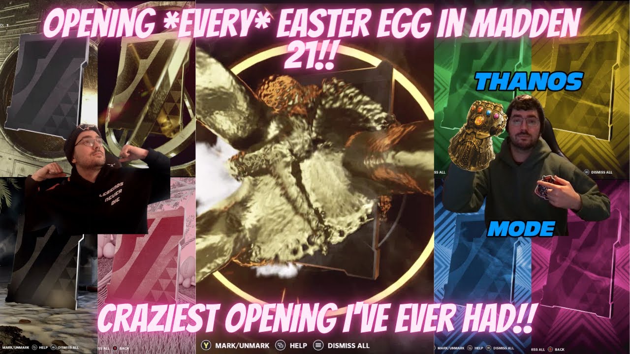 OPENING*ALL*EASTER EGGS IN MADDEN 21! BEST OPENING EVER WITH OVER 100 EGGS, GOLDEN TICKETS, AND 99S