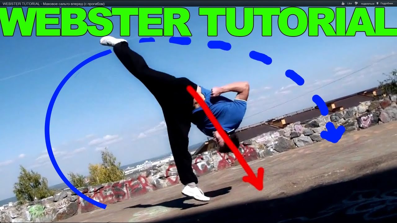 WEBSTER TUTORIAL (English) - Маховое сальто обучение вебстер CLAN –