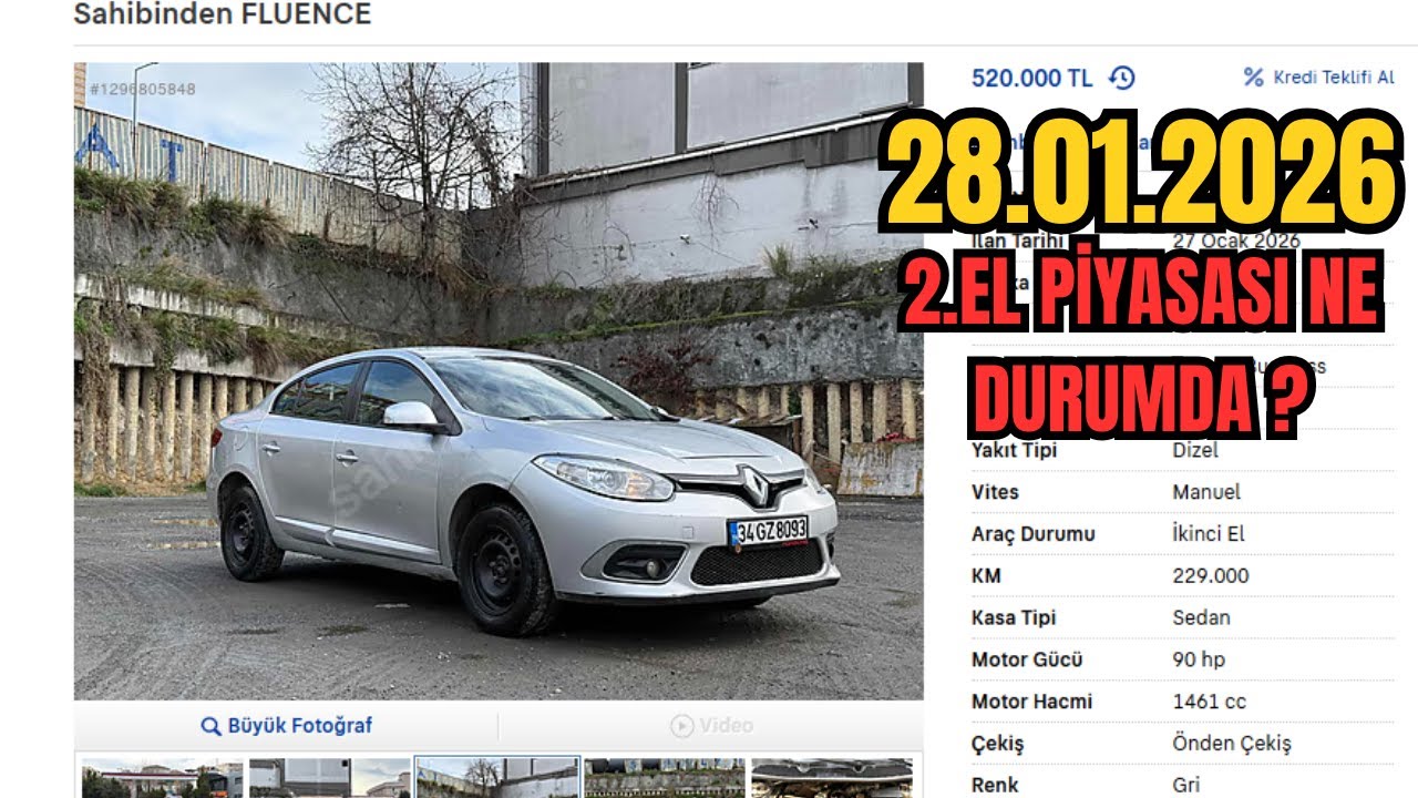 2.EL OTOMOBİL FİYATLARI DAHA YÜKSELİR Mİ? 28.01.2026