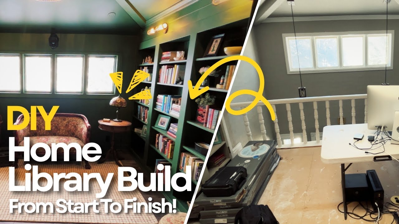 DIY Home Library from Scratch!