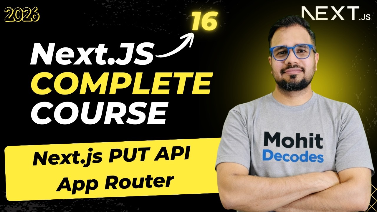 NextJS Tutorial #25 - PUT Method | Backend and Frontend