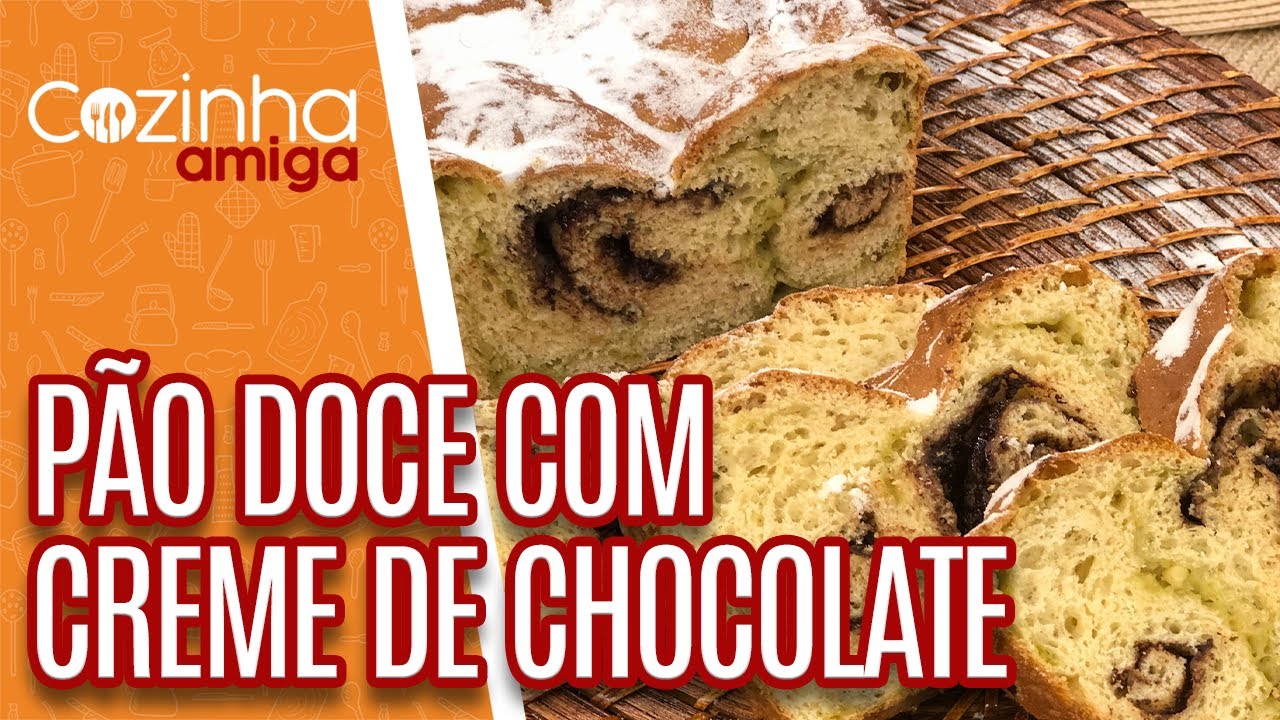 Pão doce com Creme de Chocolate - Flávio Duarte | Cozinha Amiga (19/08/21)
