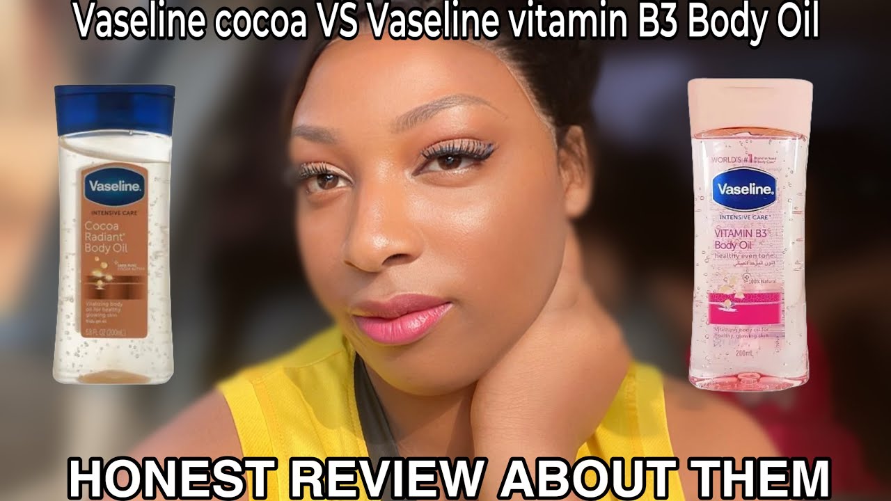 Масло для тела VASELINE INTENSIVE COCOA RADIANT против масла для тела VASELINE INTENSIVE с витами...