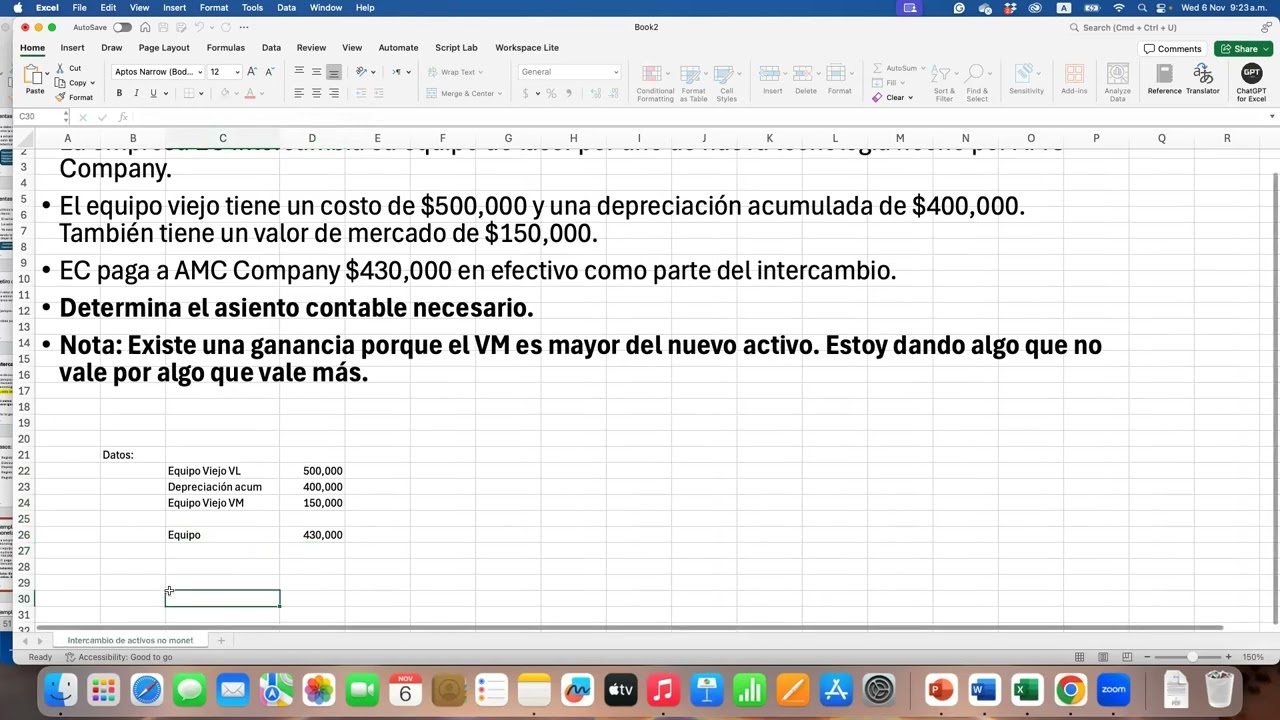 Tratamiento Contable de Activos: Intercambios, Sustancia Comercial y Construcción de Activos