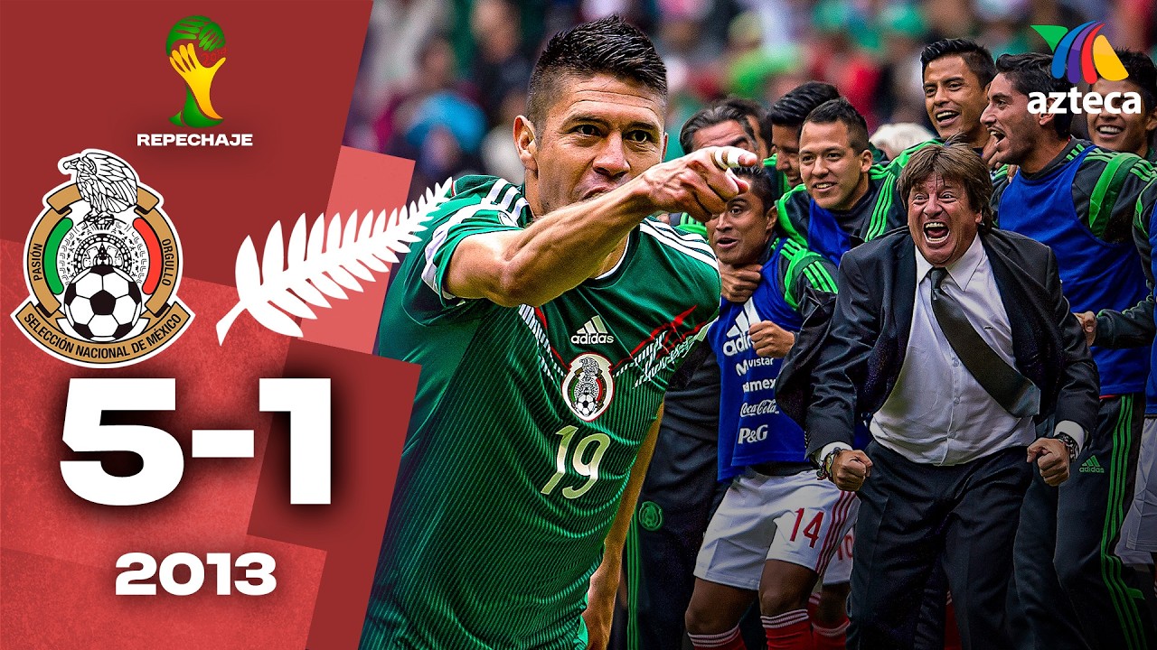 Así GOLEÓ el TRI en el Repechaje a Brasil 2014 ⚽ México 5-1 Nueva Zelanda🎙️ TV AZTECA