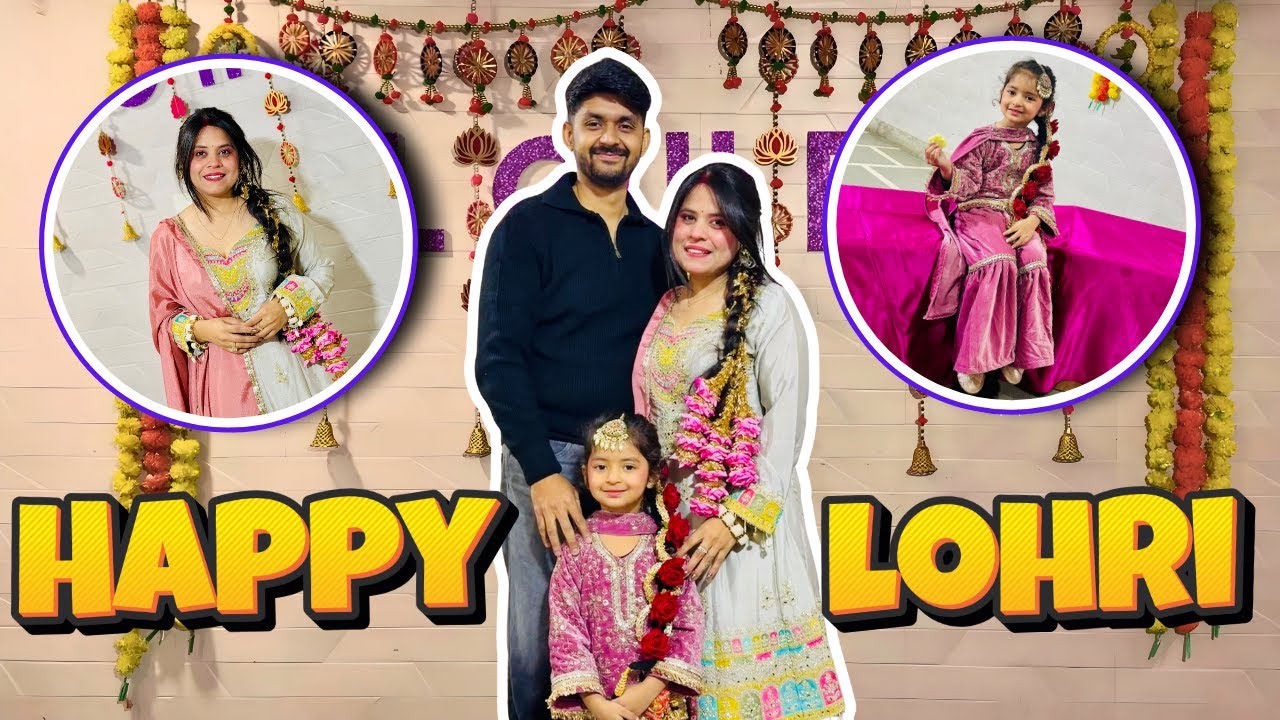 Family Ke Saath Lohri Manake Maza Aa Gya | Nitsiya TV | Vlog #14