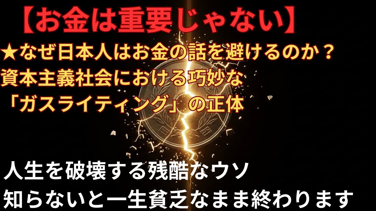 「お金は重要じゃない」は人生を破壊する残酷なウソ。知らないと一生貧乏なまま終わります。