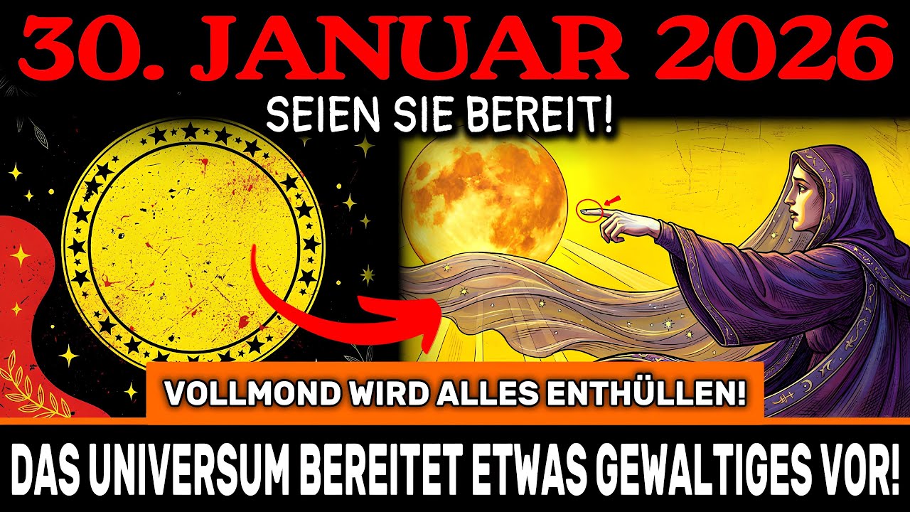 ACHTUNG! VOLLMOND IN 48 STUNDEN! 30. Januar – das Universum bereitet die GROSSE Enthüllung vor!