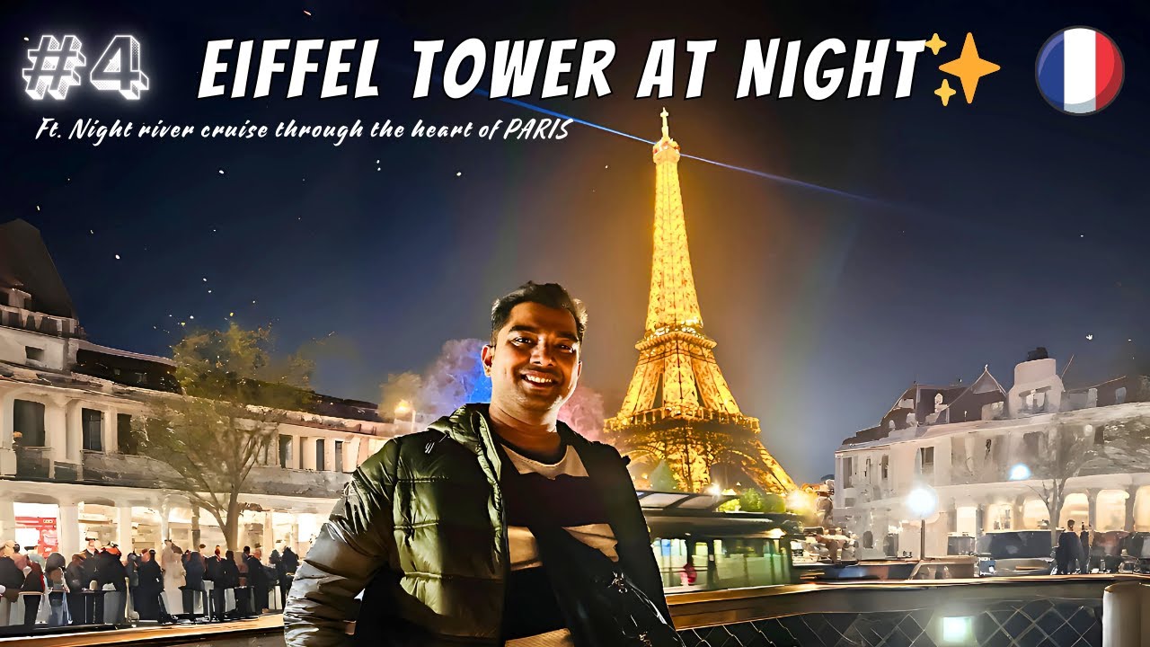 Eiffel Tower দেখলাম রাতে 😍 | Paris Cruise, Montmartre & Supermarket 🇫🇷| Ep 4 |#parisvlog #banglavlog