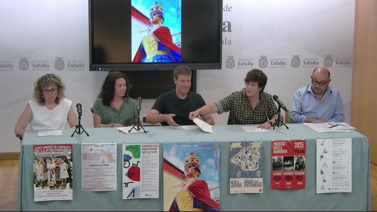 🎉Programa Fiestas Tafalla 2025 – Presentación | 2025eko Tafallako Jaiak – Egitarauaren Aurkezpena🎉