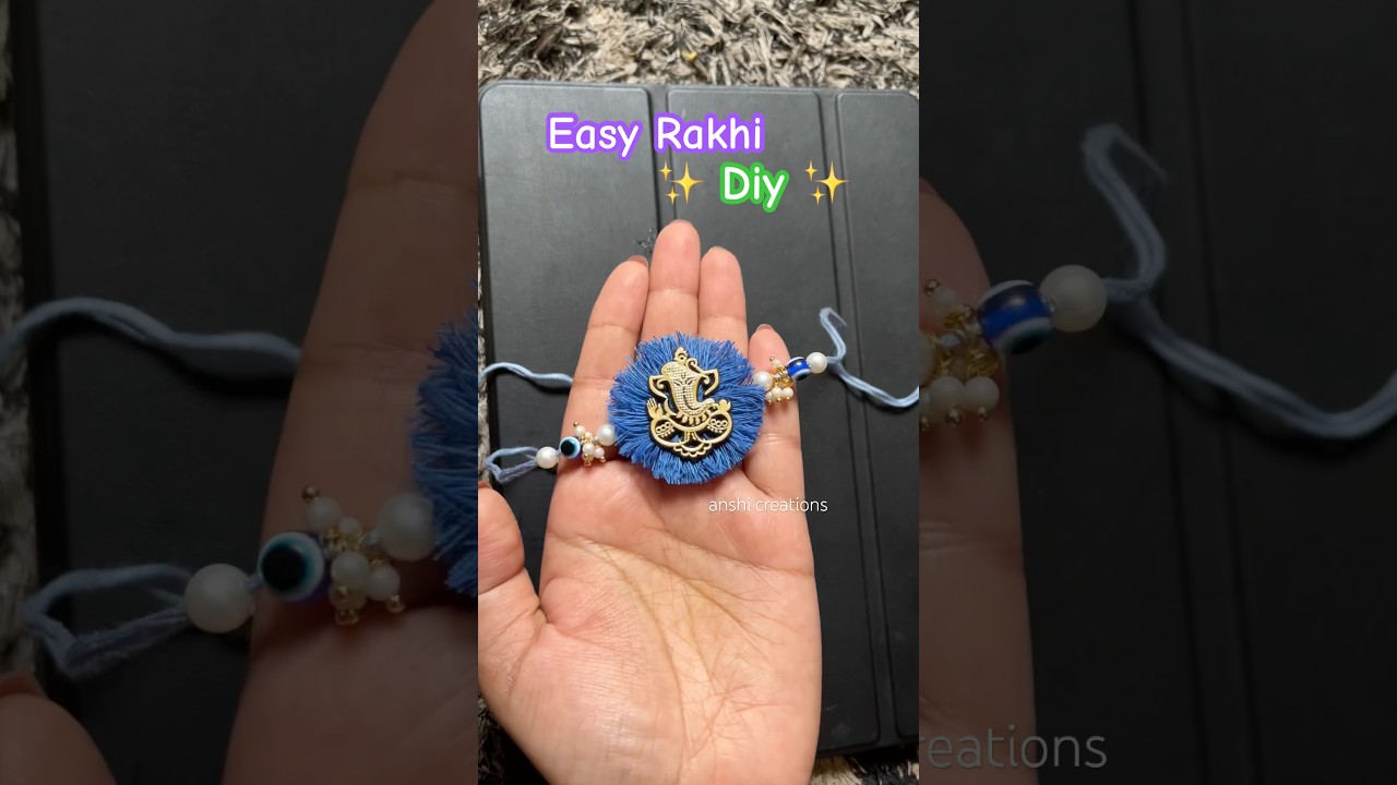 DIY Name Rakhi | How to make Easy Rakhi at home #shorts #rakhi #rakhispecial #anshicreations #diy