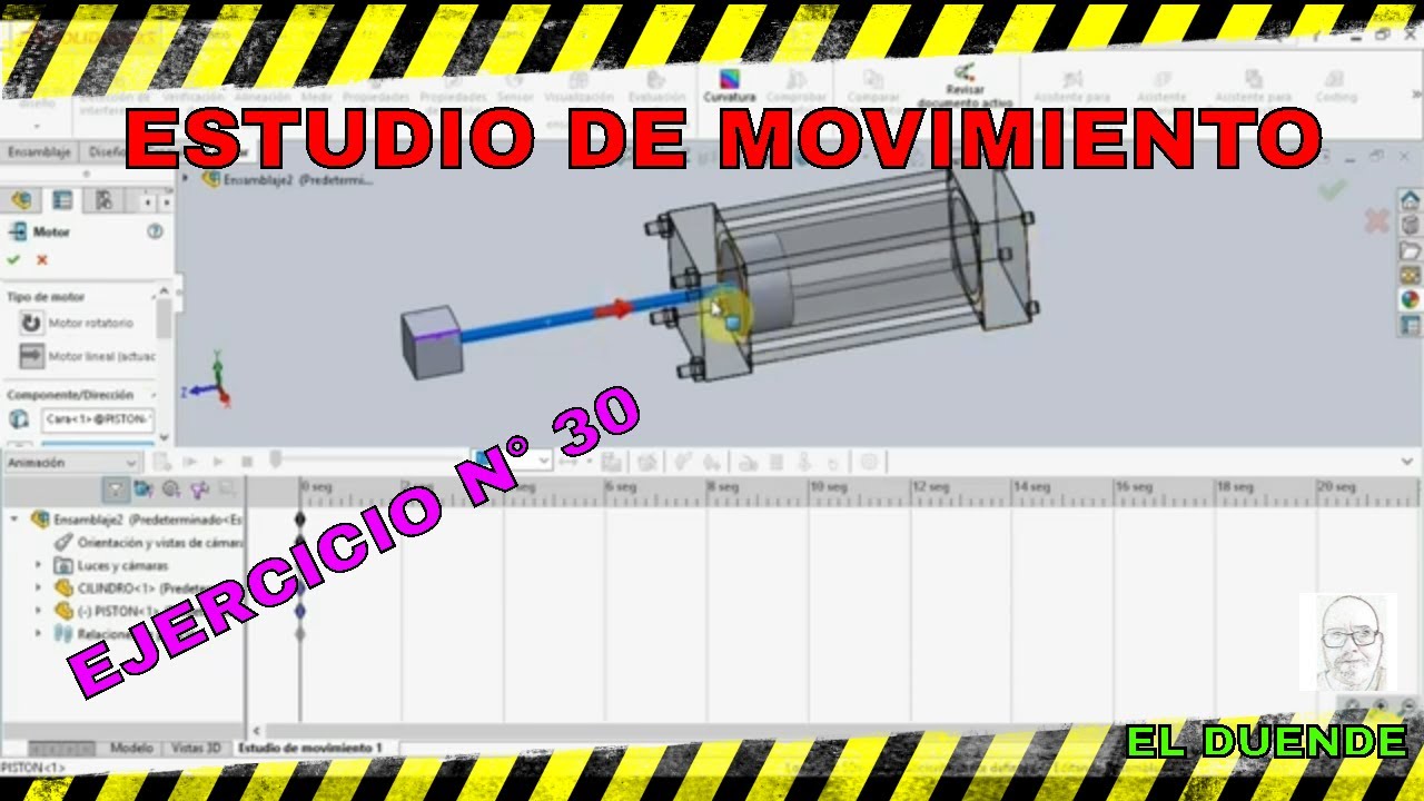 Estudio de movimiento en solidworks 2016