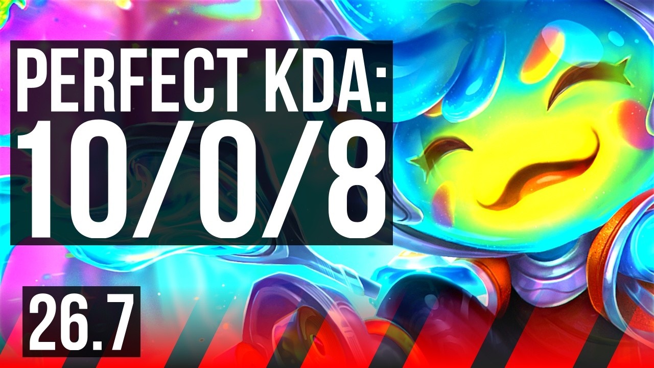 TEEMO vs JAX (TOP) | Perfect KDA: 10/0/8 | KR Master | 26.7