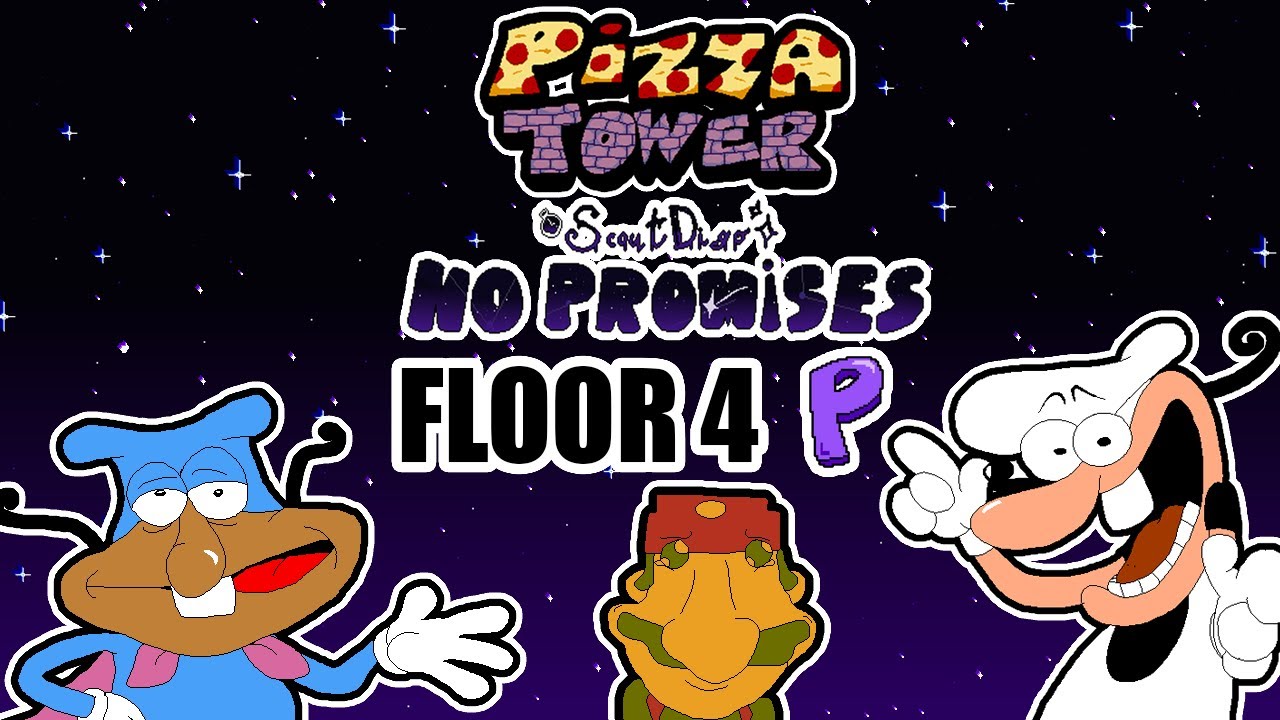 Pizza Tower - Scoutdigo: No Promises - FLOOR 4 P Rank Ft. Pizelle, Doise & Retro Mario