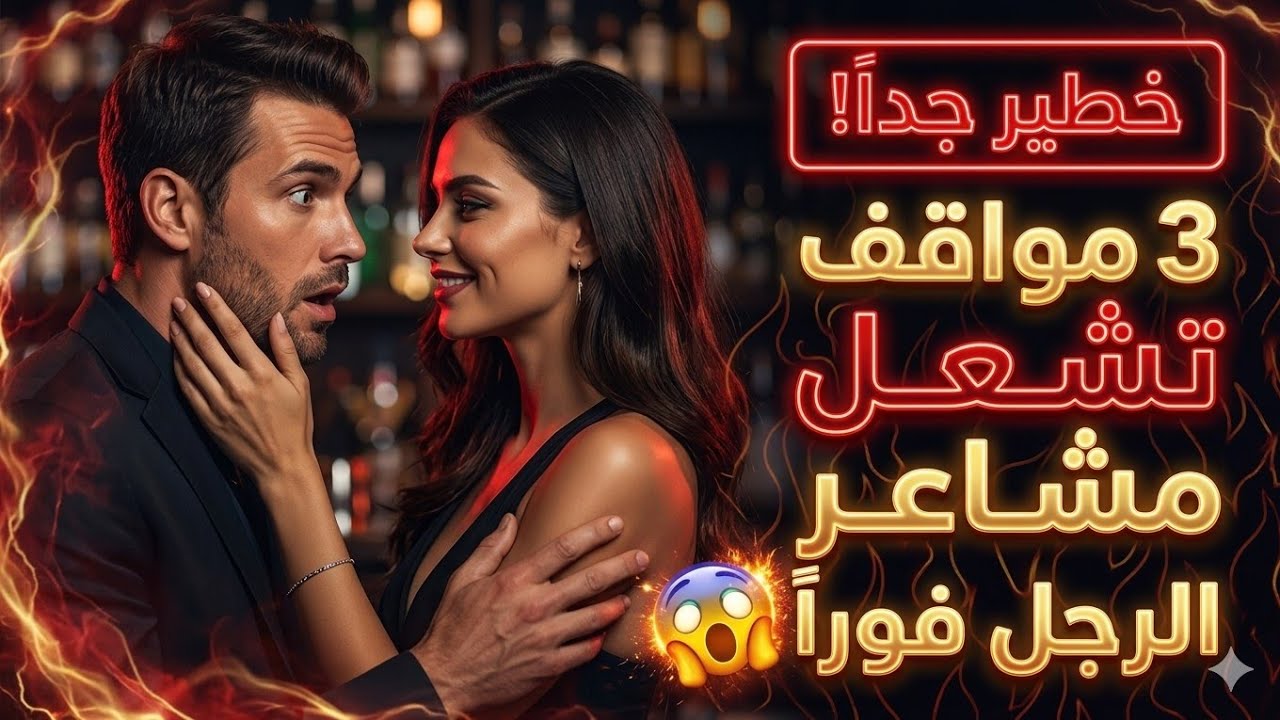 3 لحظات سرية🔥 تفجر رغبة الرجل فورأ.. لن تتوقعي تأثيرها