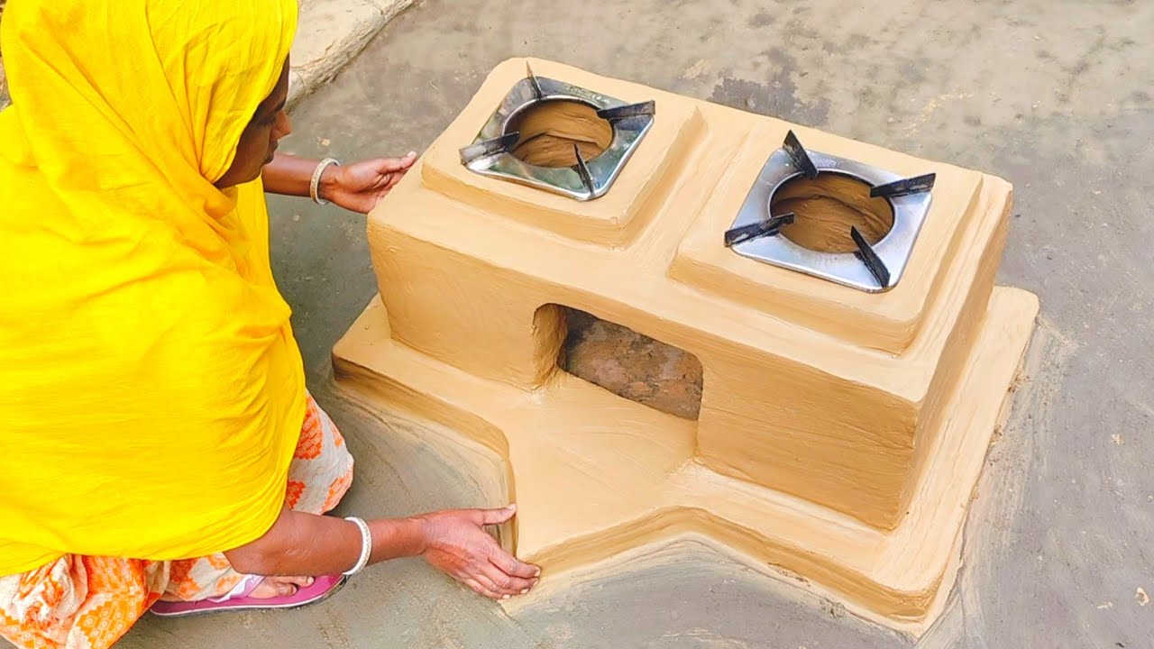 How to make Multiple Clay Stove । Mitti Chulha making at Home। Desi chulha Design #viral 