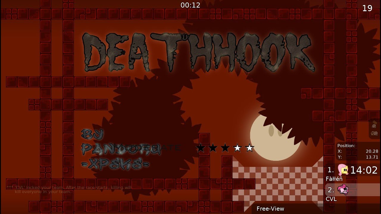 DDNet ( Teeworlds ) – DeathHook (Moderate ★★★✰✰)