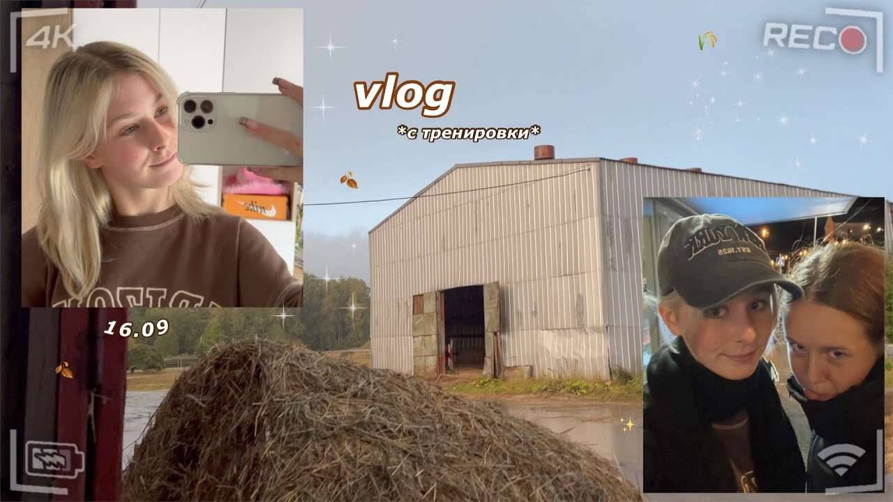 VLOG с конюшни🍂 как проходит моя тренировка🐴 Поход в магазин в 23:00🥱