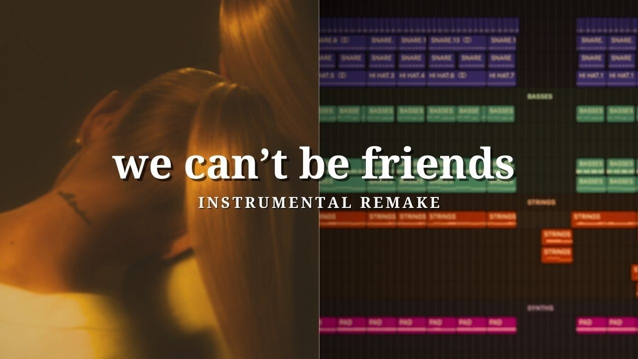 we can't be friends (wait for your love) - full instrumental remake