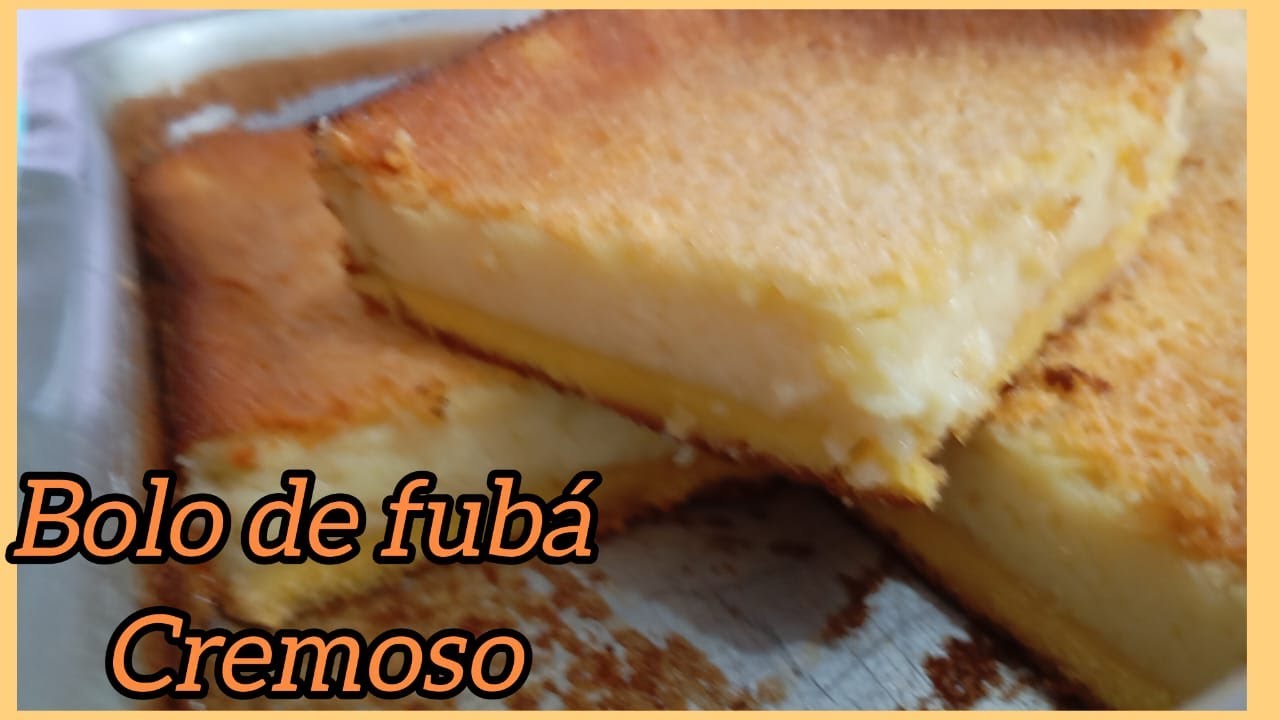 Bolo de fubá cremoso no liquidificador #bolocaseiro #bolodefubacremoso